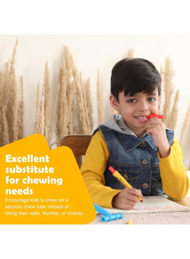 abley's Sensory Chew Tube, T-Shaped Design (Red) - Image 3